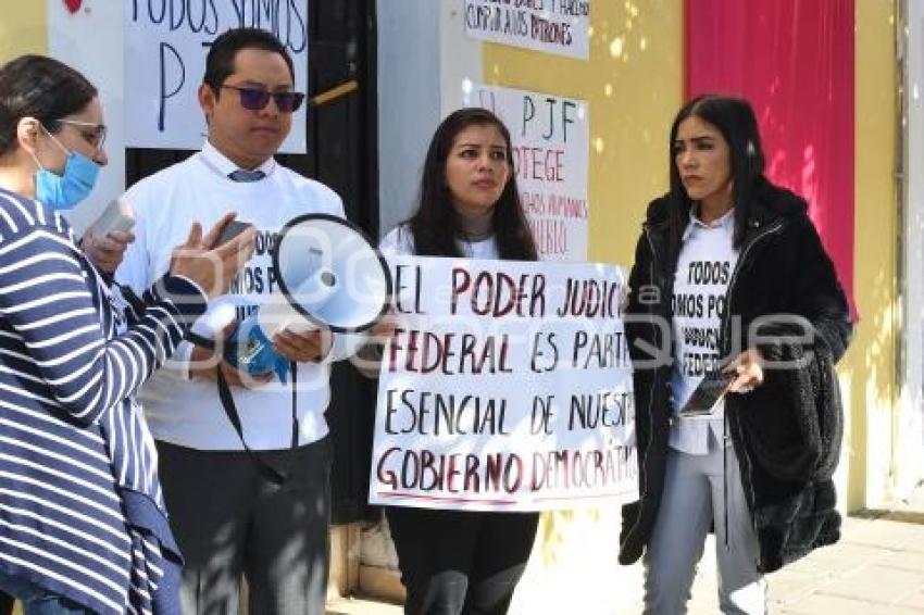 TLAXCALA . MANIFESTACIÓN PODER JUDICIAL