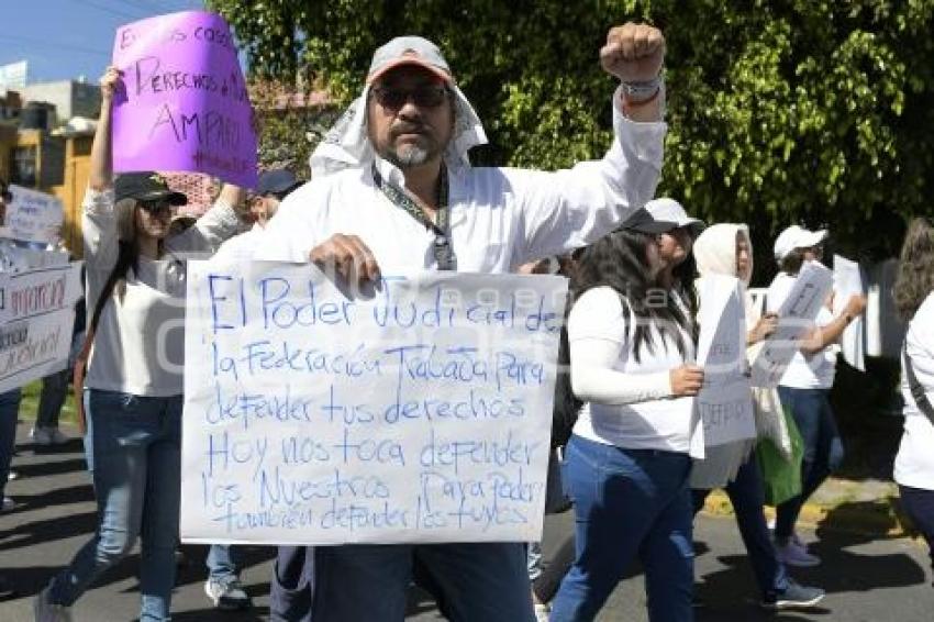 TLAXCALA . MANIFESTACIÓN PODER JUDICIAL