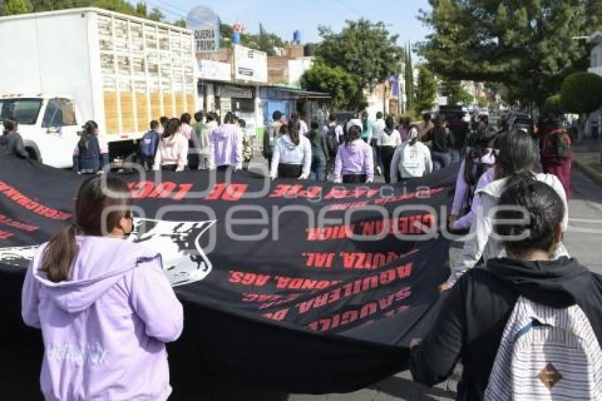 TLAXCALA . MANIFESTACIÓN NORMALISTAS