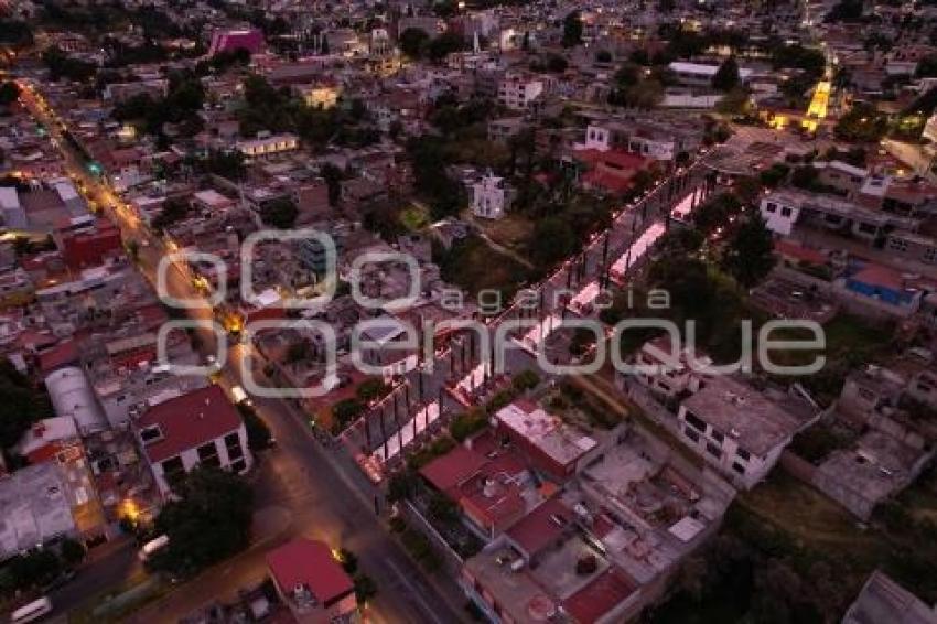 TLAXCALA . ESCALINATAS LOS HÉROES