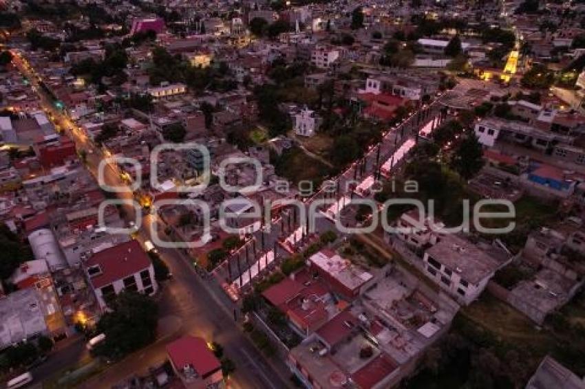 TLAXCALA . ESCALINATAS LOS HÉROES