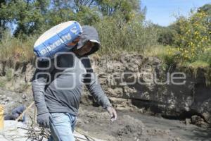 TLAXCALA . CONTRUCCIÓN MURO 