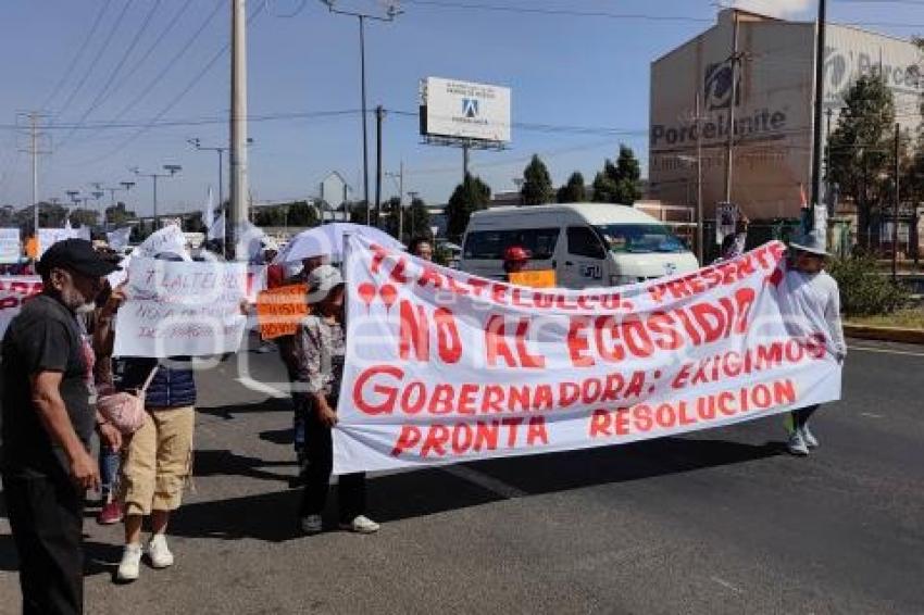 TLAXCALA . MANIFESTACIÓN TLALTELULCO