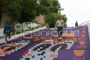 TLAXCALA . ESCALINATAS LOS HÉROES