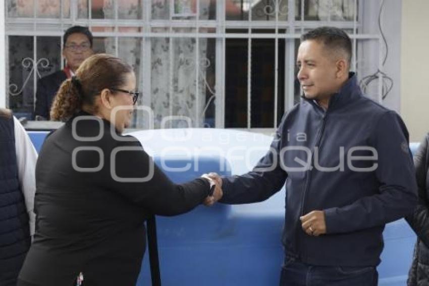 SAN ANDRÉS CHOLULA . ENTREGA DE CISTERNAS