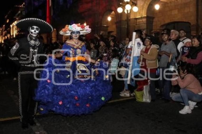 BUAP . PASACALLES DÍA DE MUERTOS