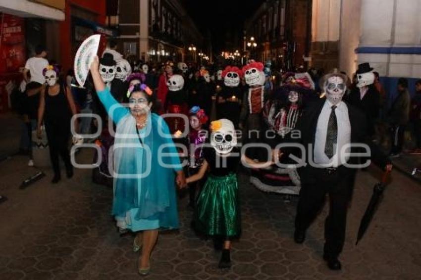 BUAP . PASACALLES DÍA DE MUERTOS