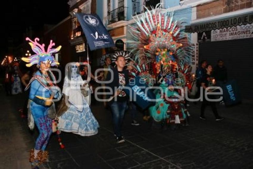 BUAP . PASACALLES DÍA DE MUERTOS