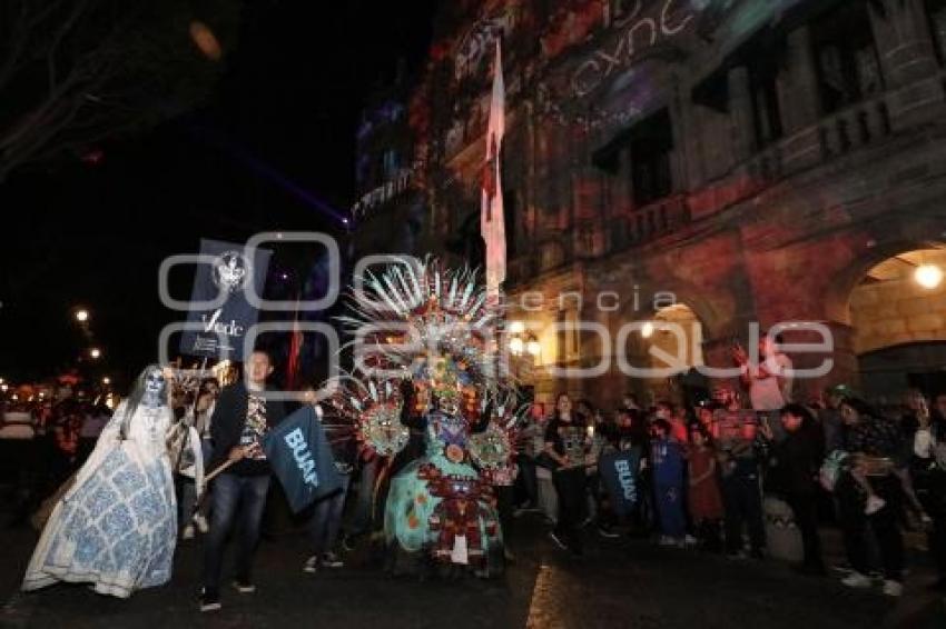 BUAP . PASACALLES DÍA DE MUERTOS