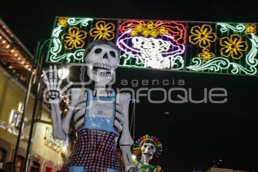 SAN PEDRO CHOLULA . DESFILE DE CATRINAS