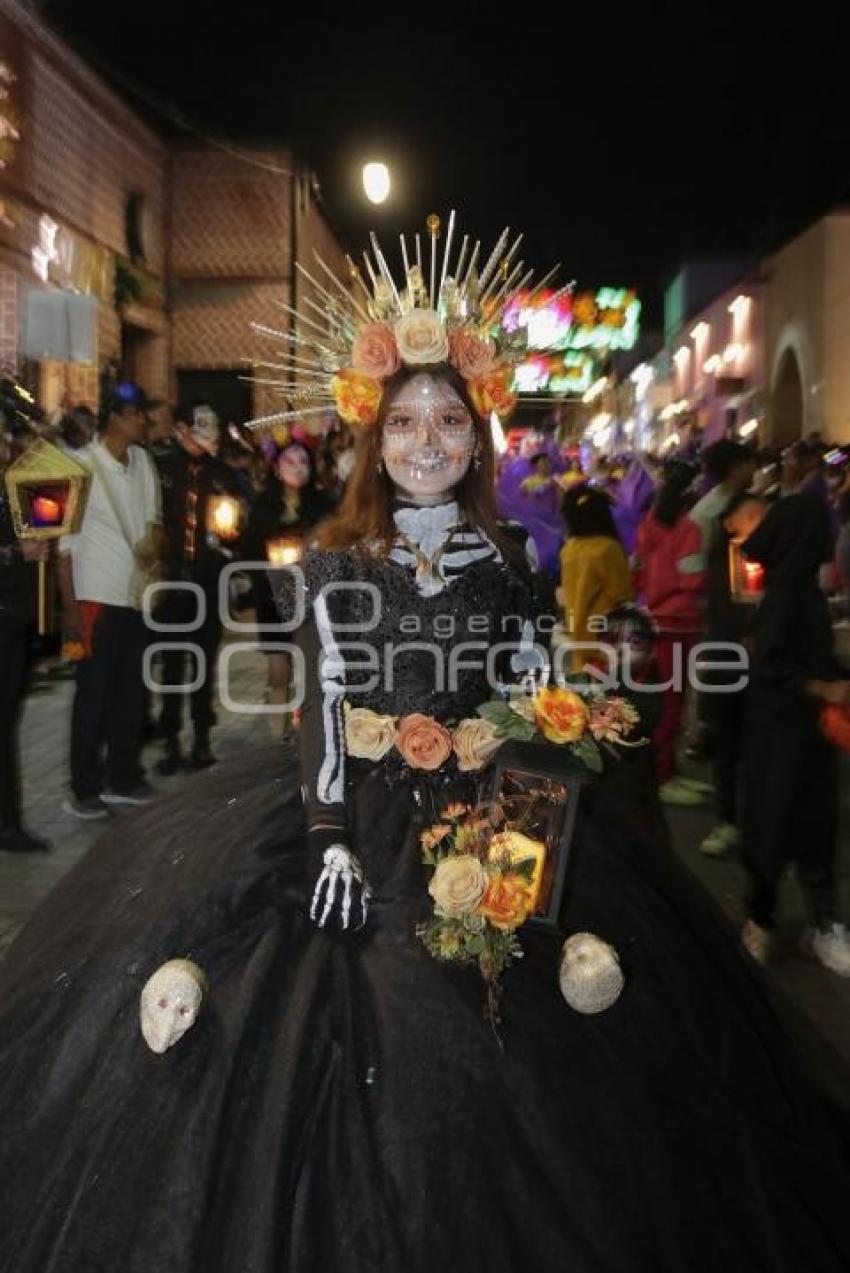 SAN PEDRO CHOLULA . DESFILE DE CATRINAS