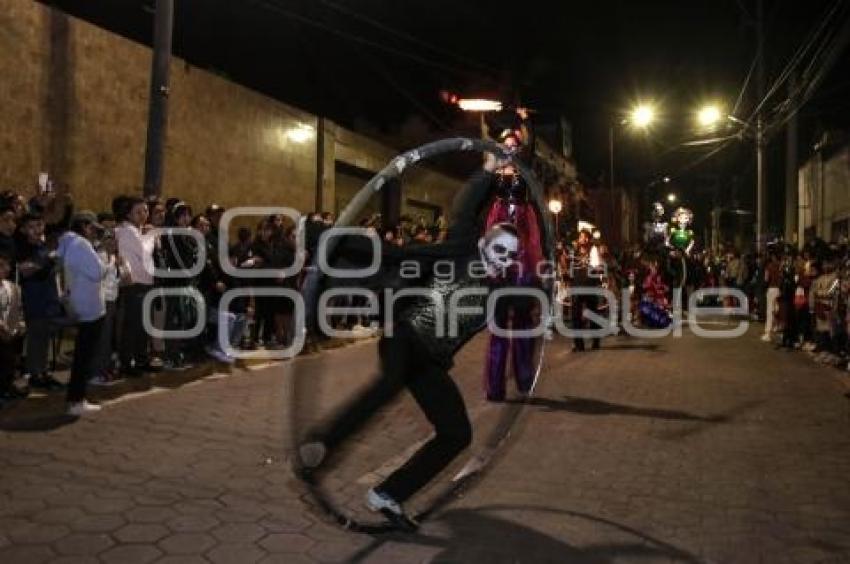 SAN PEDRO CHOLULA . DESFILE DE CATRINAS