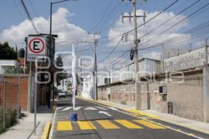 SAN PEDRO CHOLULA . PAVIMENTACIÓN DE CALLE