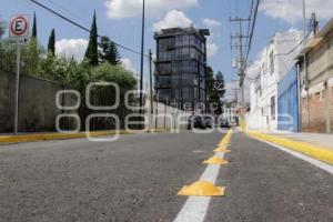 SAN PEDRO CHOLULA . PAVIMENTACIÓN DE CALLE