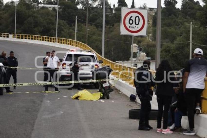 TLAXCALA . DECESO MOTOCICLISTA