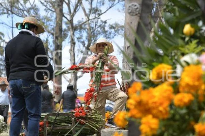 TLAXCALA . DÍA DE  MUERTOS . PANTEÓN