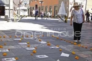 OFRENDA . VÍCTIMAS DE FEMINICIDIOS