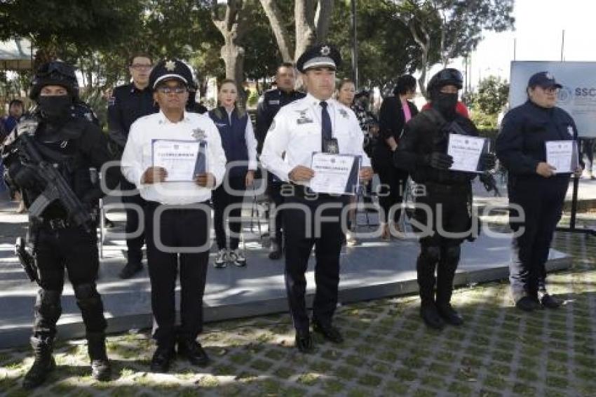SAN PEDRO CHOLULA . GRADUACIÓN POLICÍAS