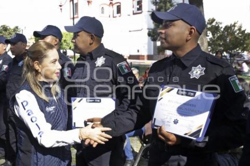 SAN PEDRO CHOLULA . GRADUACIÓN POLICÍAS 