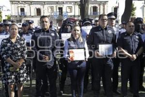 SAN PEDRO CHOLULA . GRADUACIÓN POLICÍAS 