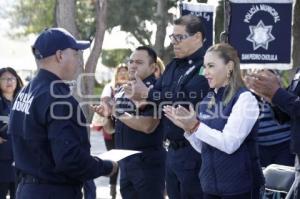 SAN PEDRO CHOLULA . GRADUACIÓN POLICÍAS 