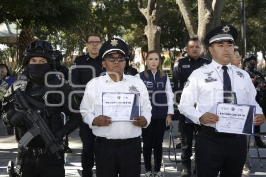 SAN PEDRO CHOLULA . GRADUACIÓN POLICÍAS 