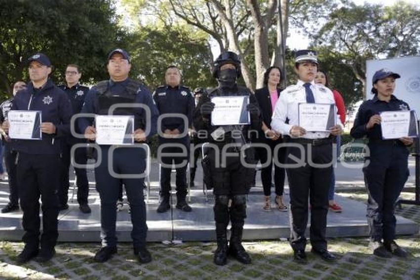 SAN PEDRO CHOLULA . GRADUACIÓN POLICÍAS 