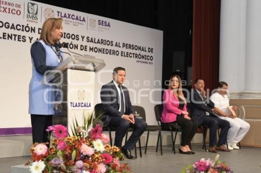 TLAXCALA . ENTREGA SALARIOS ENFERMEROS 