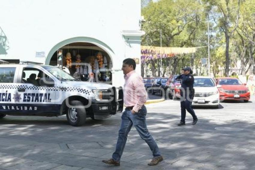 TLAXCALA . CIERRE DE VIALIDAD