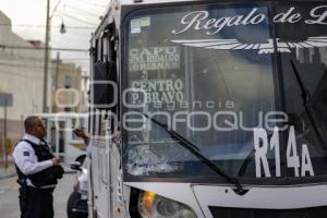 ATROPELLADO . TRANSPORTE PÚBLICO