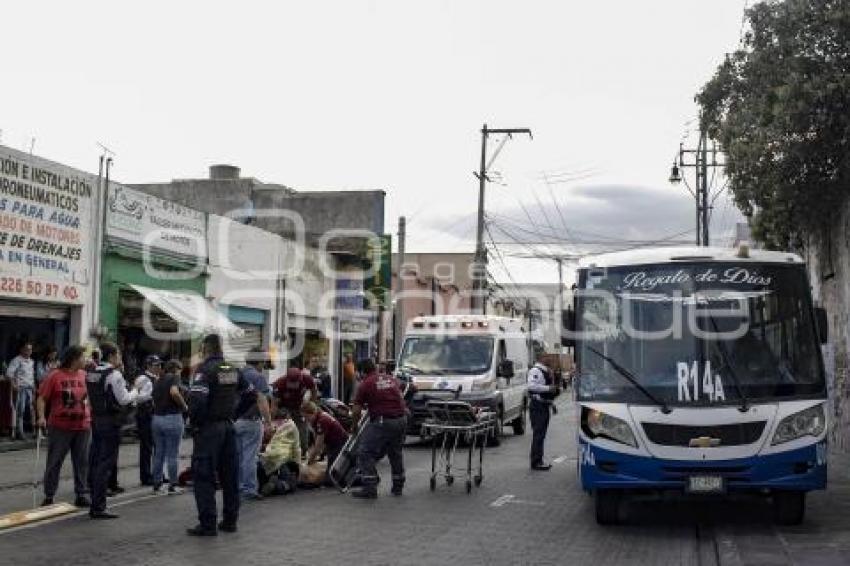 ATROPELLADO . TRANSPORTE PÚBLICO