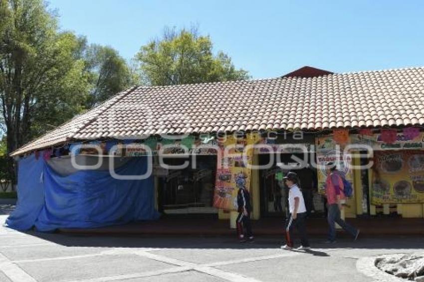 TLAXCALA . FERIA 2023 . CLAUSURA COMERCIOS