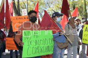 TLAXCALA . MANIFESTACIÓN . AMBULANTES