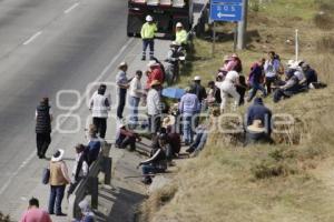 TLAXCALA . BLOQUEO ARCO NORTE