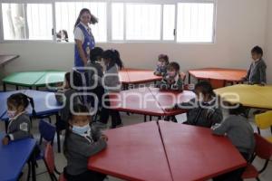 SAN ANDRÉS CHOLULA . ENTREGA AULAS