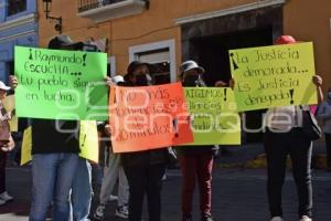 TLAXCALA . MANIFESTACIÓN DETENIDOS