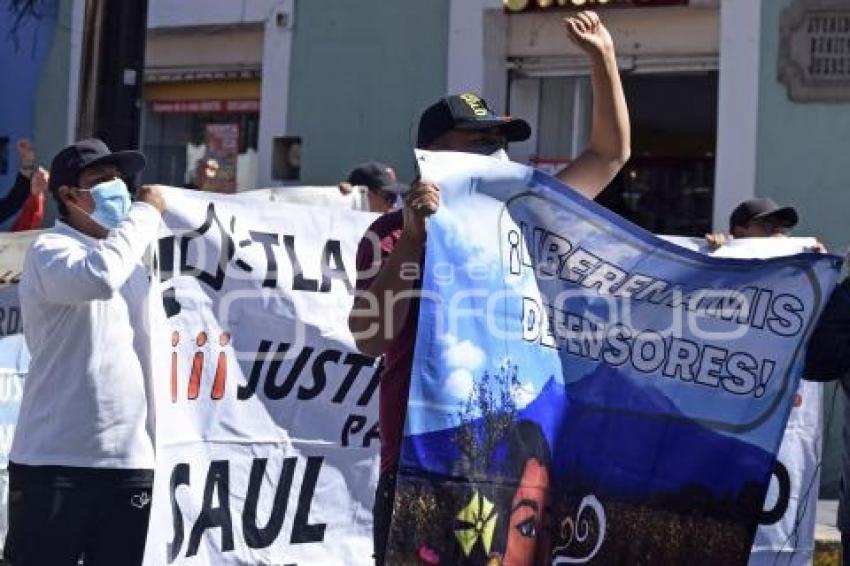 TLAXCALA . MANIFESTACIÓN DETENIDOS