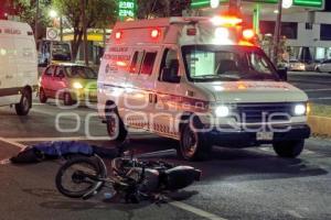 TLAXCALA . MOTOCICLISTA ATROPELLADO