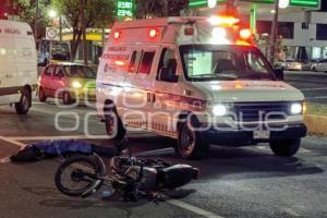 TLAXCALA . MOTOCICLISTA ATROPELLADO