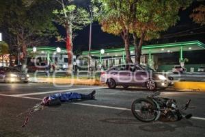 TLAXCALA . MOTOCICLISTA ATROPELLADO