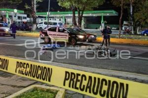 TLAXCALA . MOTOCICLISTA ATROPELLADO