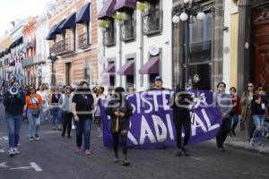 DÍA NARANJA . MARCHA FEMINISTAS