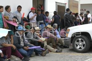 TLAXCALA . MANIFESTACIÓN EJIDATARIOS