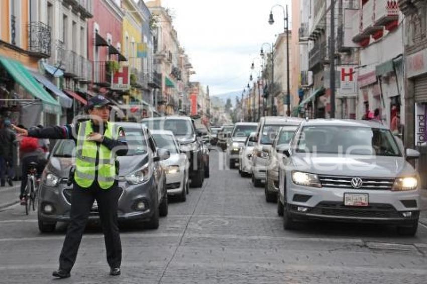 TRÁFICO . CENTRO HISTÓRICO