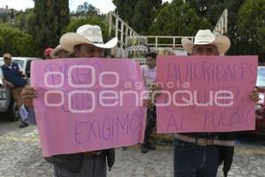 TLAXCALA . MANIFESTACIÓN EJIDATARIOS