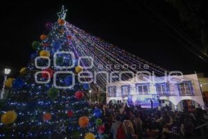 SAN ANDRÉS CHOLULA . ENCENDIDO ÁRBOL