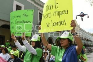 TLAXCALA . MARCHA PERSONAS CON DISCAPACIDAD