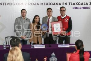 TLAXCALA . DISTINTIVOS CRUZ ROJA