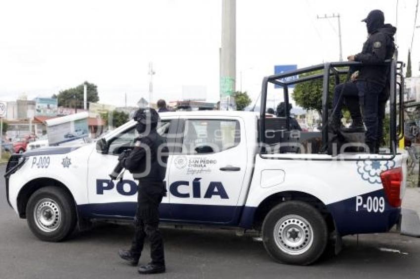 SAN PEDRO CHOLULA . OPERATIVO PASAJERO SEGURO