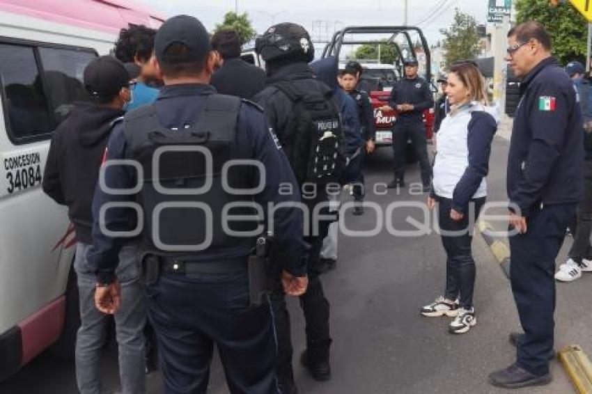 SAN PEDRO CHOLULA . OPERATIVO PASAJERO SEGURO